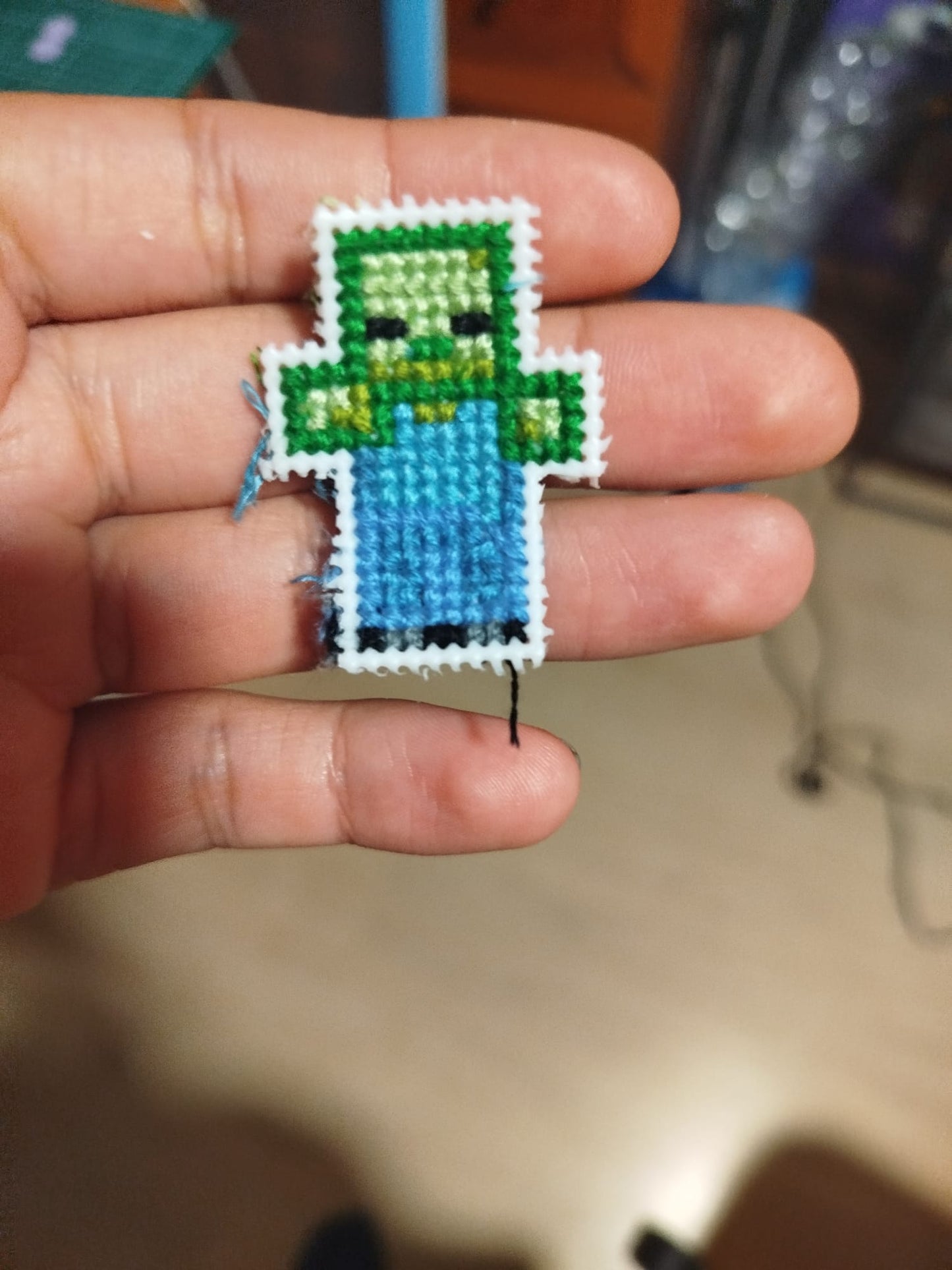 Llavero ZOMBIE DE MINECRAFT